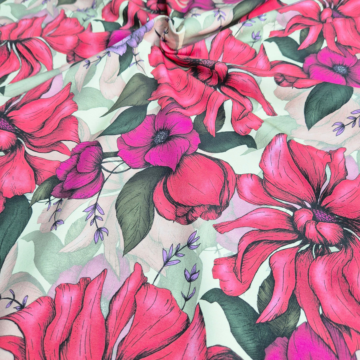 Biologisch katoenen tricot stof 'Kaja' Beige