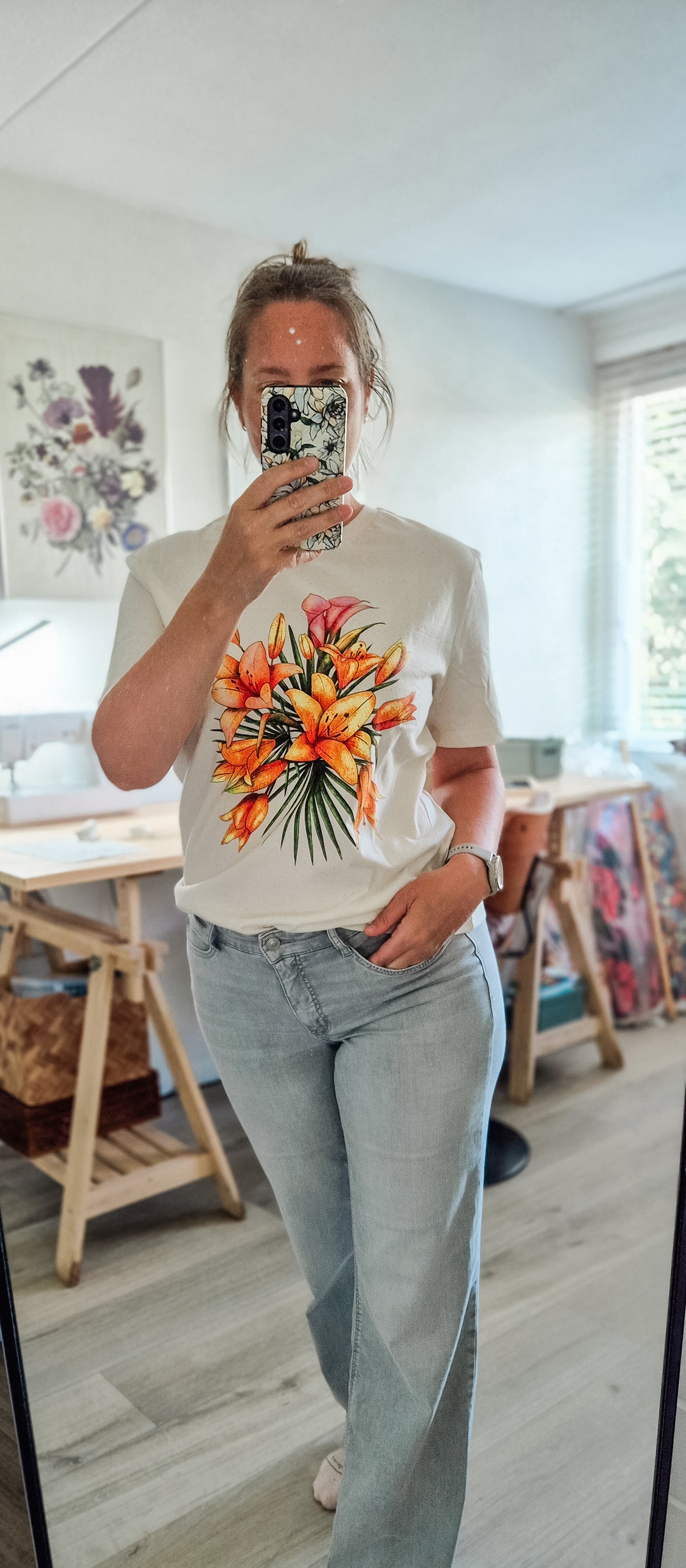 T-shirt “Alani” – Natural Beige biologisch katoen