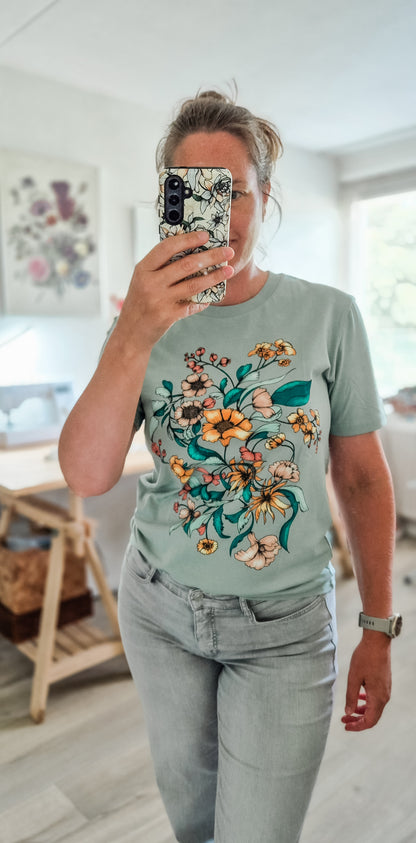 T-shirt “Ida” – Licht Groen biologisch katoen