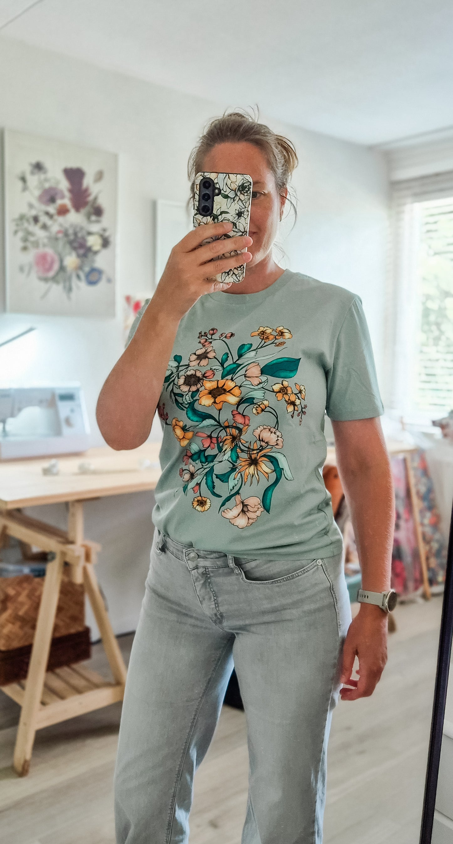 T-shirt “Ida” – Licht Groen biologisch katoen