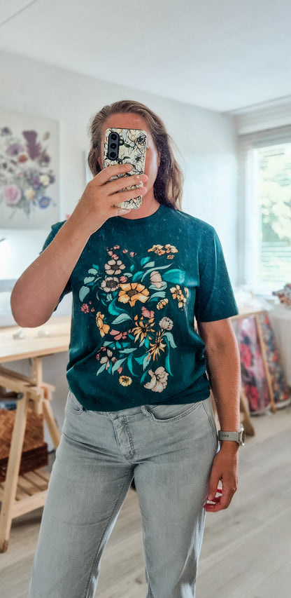 T-shirt “Ida” – Donker Groen biologisch katoen