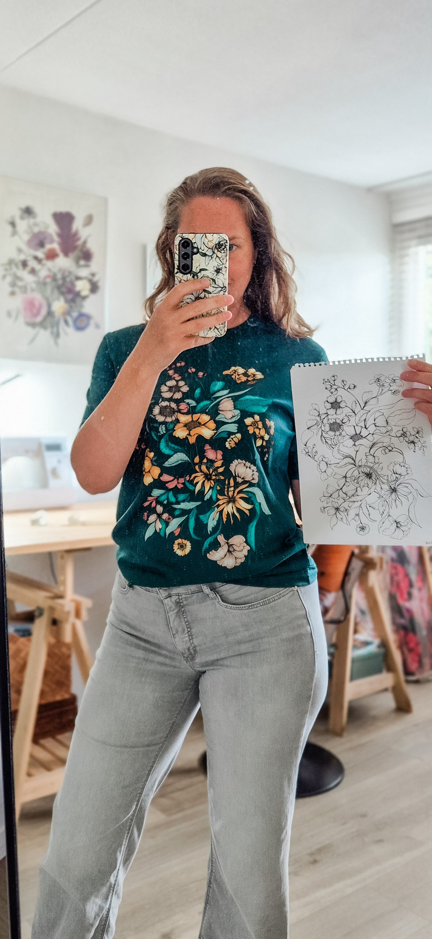 T-shirt “Ida” – Donker Groen biologisch katoen