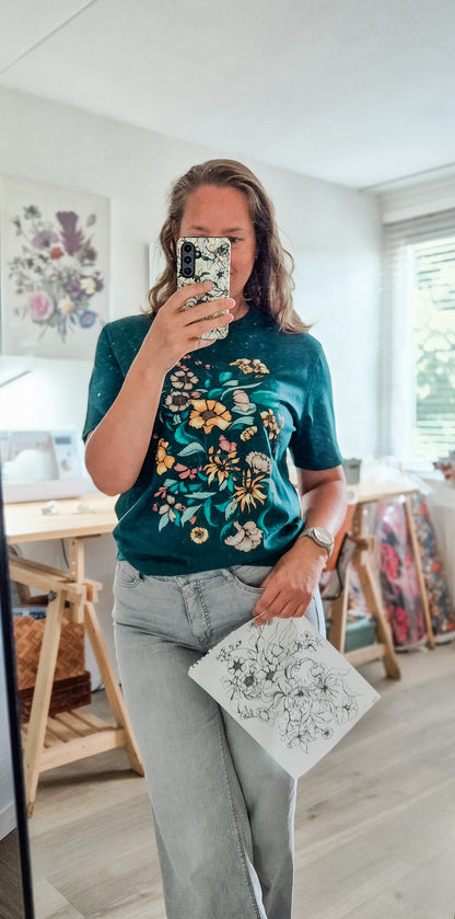 T-shirt “Ida” – Donker Groen biologisch katoen