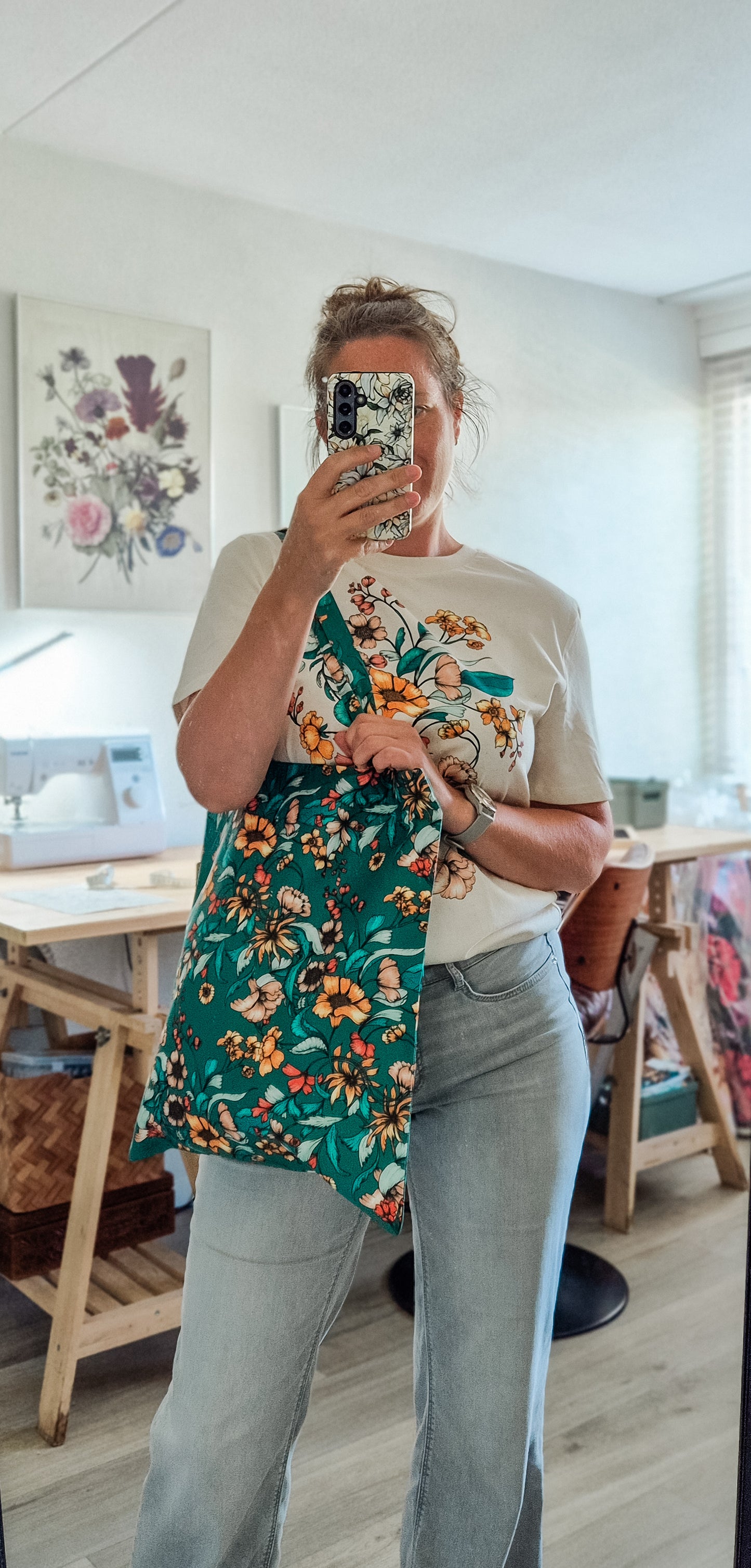 Tote Bag “Ida” Donker Groen