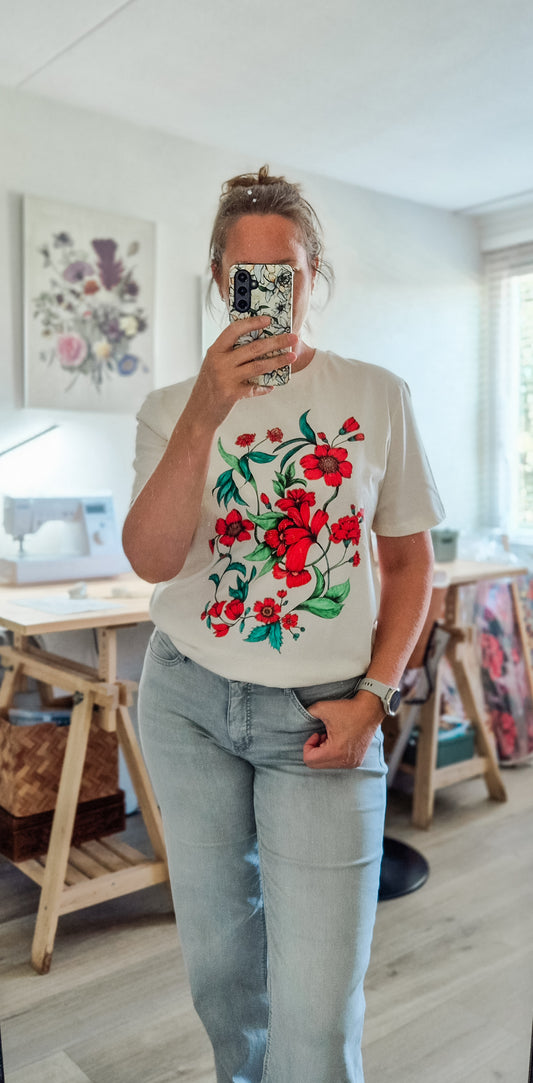 T-shirt “Freya” – Natural Beige biologisch katoen