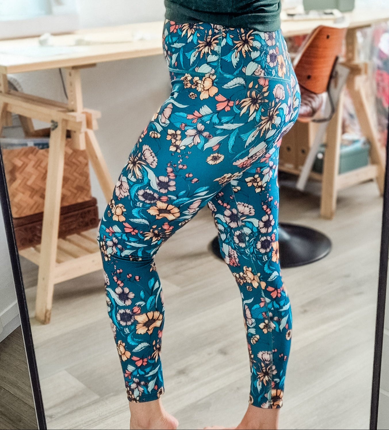 Legging "Ida" Donker Groen