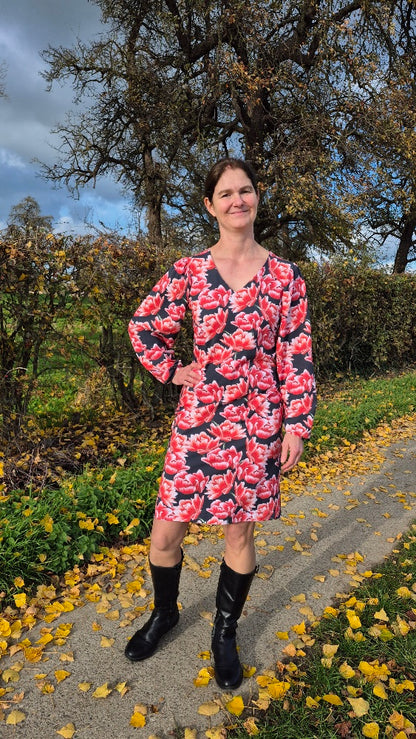 Biologisch katoenen tricot stof 'Lova' Dark Blue