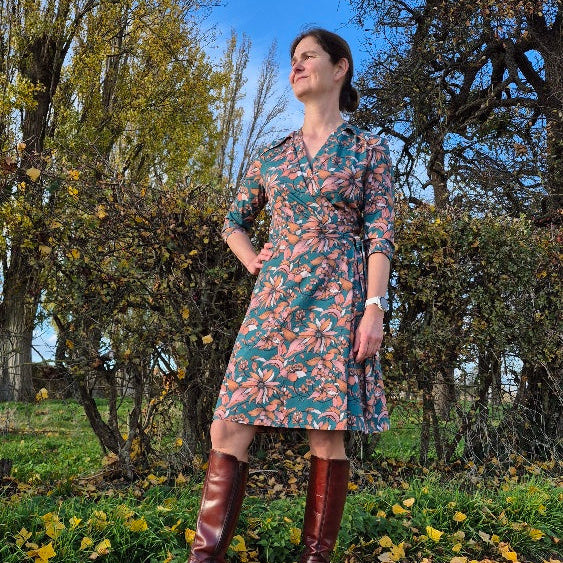 Biologisch katoenen tricot stof 'Liv' Green