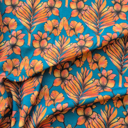 Sil teal, exclusieve zelfontworpen tricot met biologisch katoen