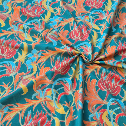 Oda turquoise, zelfontworpen exclusieve tricot met biologisch katoen