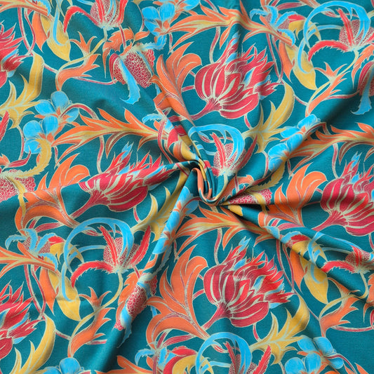 Oda turquoise, zelfontworpen exclusieve tricot met biologisch katoen