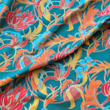 Oda turquoise, zelfontworpen exclusieve tricot met biologisch katoen