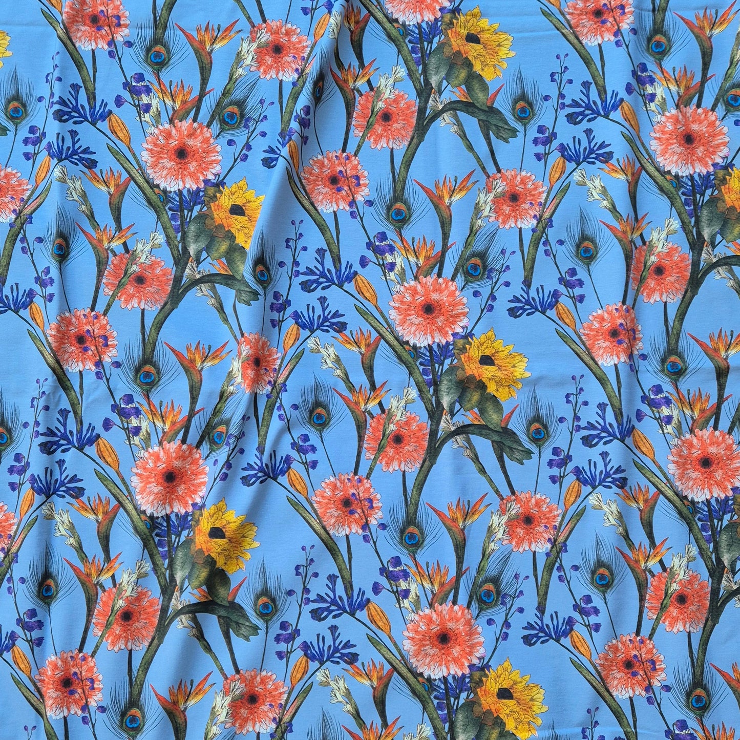 Lentaa paper blue, exclusieve zelfontworpen tricot van biologisch katoen