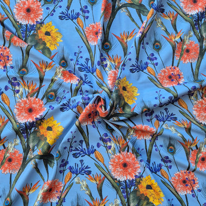 Lentaa paper blue, exclusieve zelfontworpen tricot van biologisch katoen