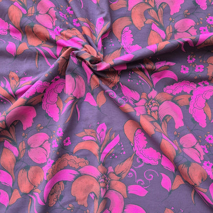 Nina purple, zelfontworpen exclusieve tricot stof met biologisch katoen