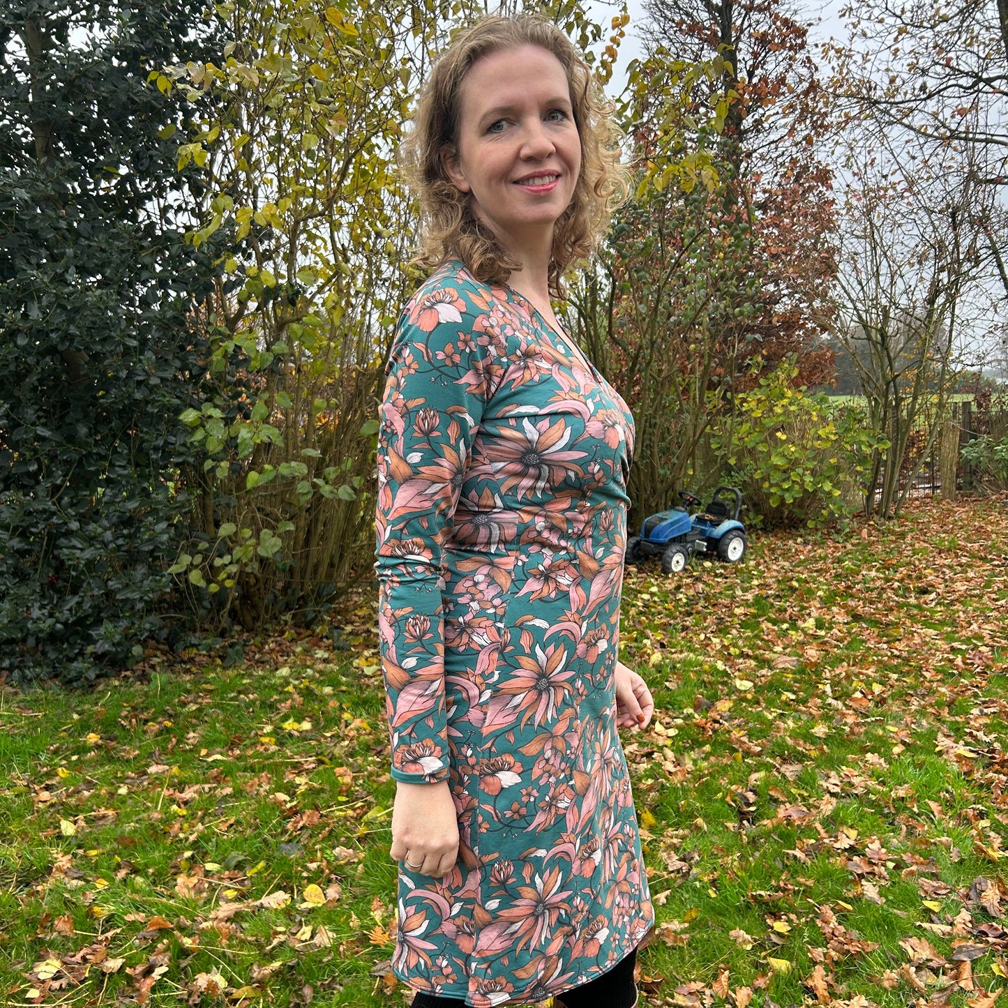 Biologisch katoenen tricot stof 'Liv' Green