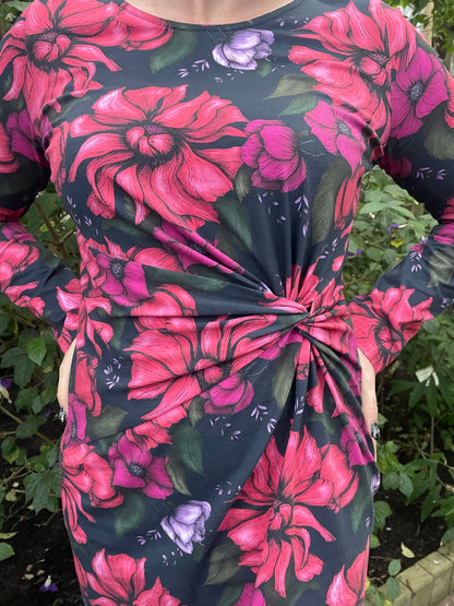 Biologisch katoenen tricot stof 'Kaja' Dark Green